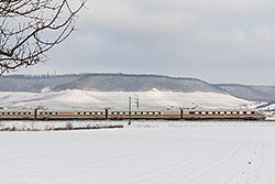 ICE T bei Iphofen, Strecke Würzburg – Nürnberg.  © 18.01.2013 Andre Werske