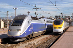 TGV Duplex und Eurostar in Marseille  © 10/2000 Andre Werske